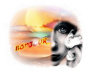 Gif animé bonjour levé de soleil